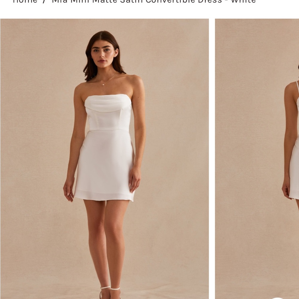 Matte Satan Convertible Dress